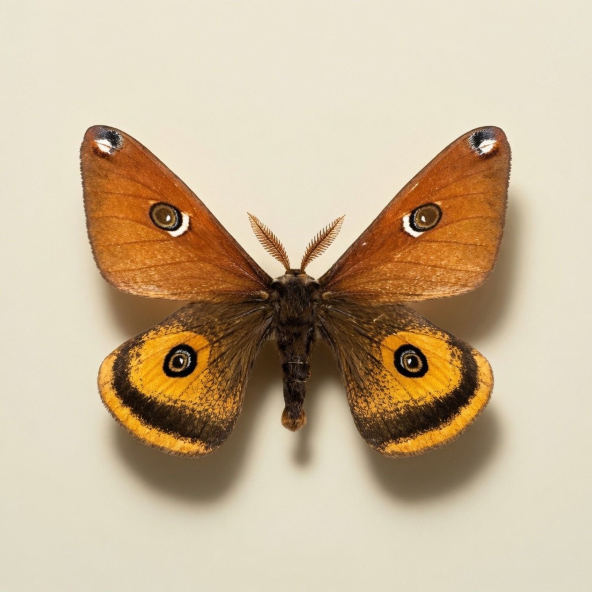 Saturnia walterorum Pinned Specimen – Wings Spread Male Silk Moth