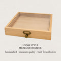 USNM Style Museum Collection Drawer | Handmade Hardwood Entomology Storage Drawer