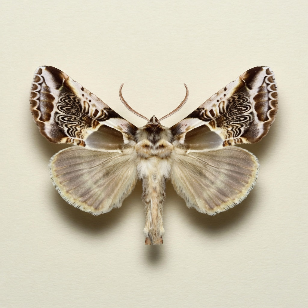 Habrosyne scripta Pinned Specimen – Wings Spread Lettered Habrosyne Moth
