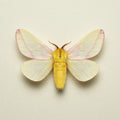 Dryocampa rubicunda alba Pinned Specimen – Wings Spread Rosy Maple Moth