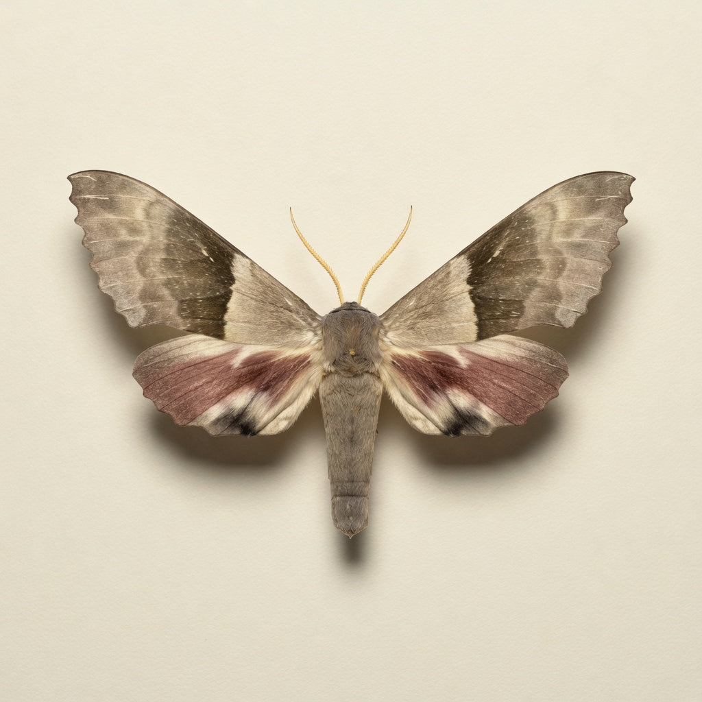 Pachysphinx modesta Pinned Specimen – Wings Spread Big Poplar Sphinx