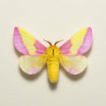 Dryocampa rubicunda Pinned Specimen – Wings Spread Rosy Maple Moth