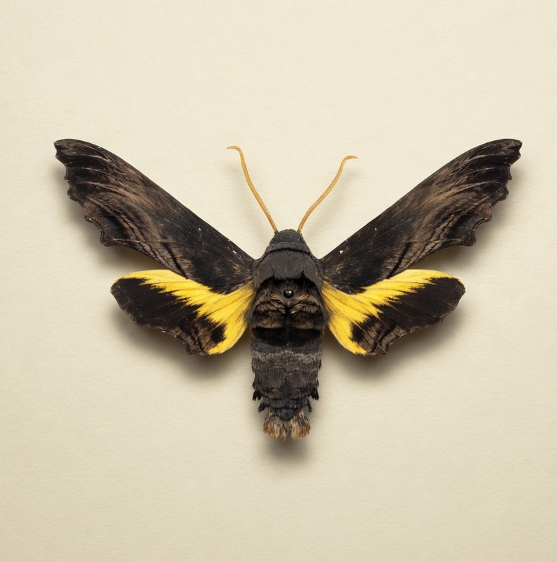 Sphecodina abbottii Pinned Specimen – Wings Spread Abbott’s Sphinx Moth