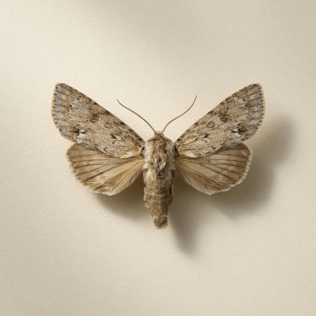 Framed American Dagger Moth Specimen (Acronicta americana)